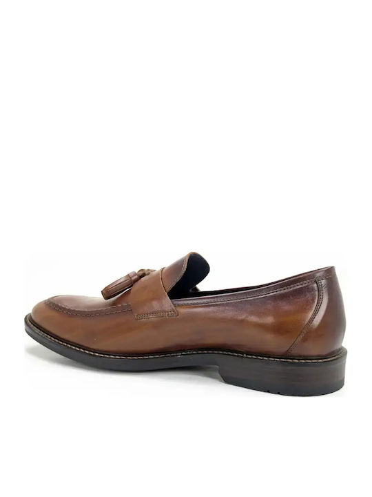 Loafers bărbătești din piele în culoare neagră