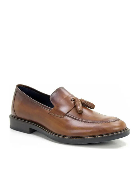 Loafers bărbătești din piele în culoare neagră