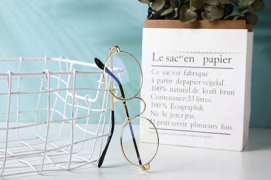 Reading Glasses In Gold Colour