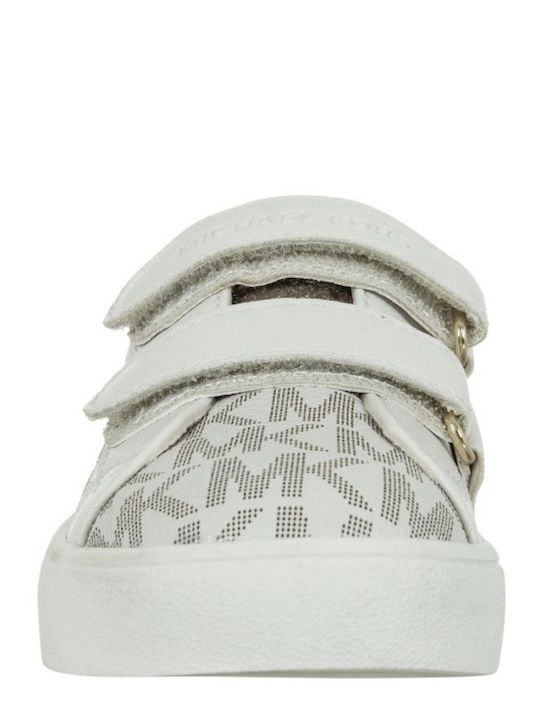 Kids Sneakers with Hoop & Loop Closure Gold
