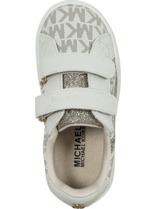 Kids Sneakers with Hoop & Loop Closure Gold