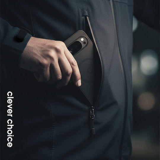 Crong Husă Telefon Hybrid Matte Magnetic Back Cover Negru (Google Pixel 10 Pro XL)