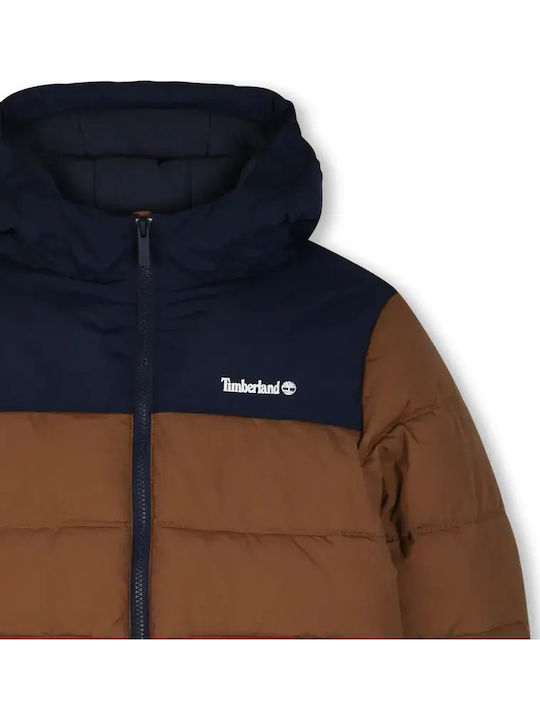 Kids Casual Short Brown-Blue Jacket