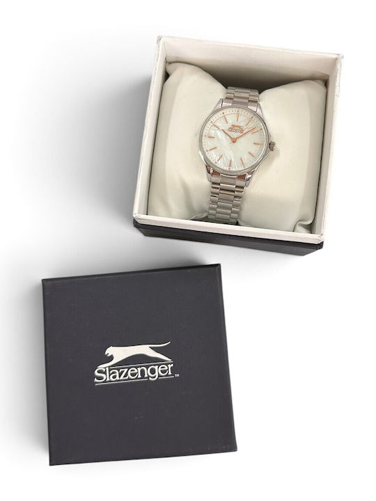Slazenger Дамски Кварцов Часовник със Сребрист Ацетилен Механизъм