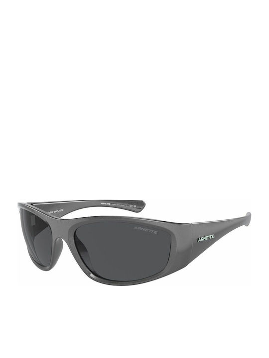 Arnette Men's Sunglasses with Gray Plastic Frame and Gray Lens