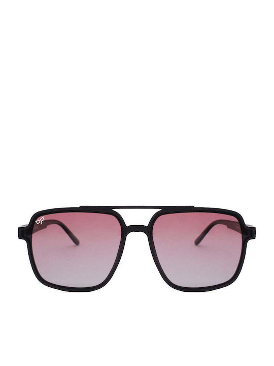 OJO Sunglasses Ανδρικά Γυαλιά Ηλίου με Μαύρο Σκελετό και Μαύρο Ντεγκραντέ Polarized Φακό