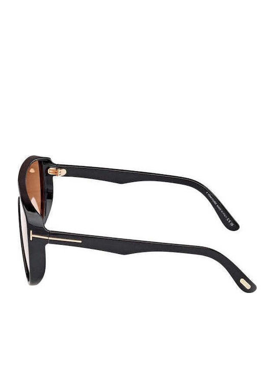 Tom Ford Men's Sunglasses with Black Plastic Frame