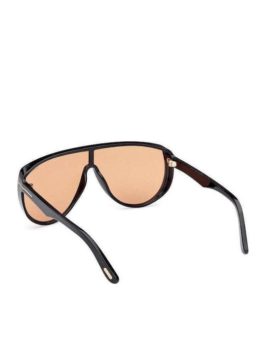 Tom Ford Men's Sunglasses with Black Plastic Frame