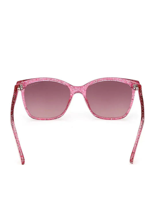 Guess Women's Sunglasses with Pink Plastic Frame and Brown Gradient Lens GU9238 74F