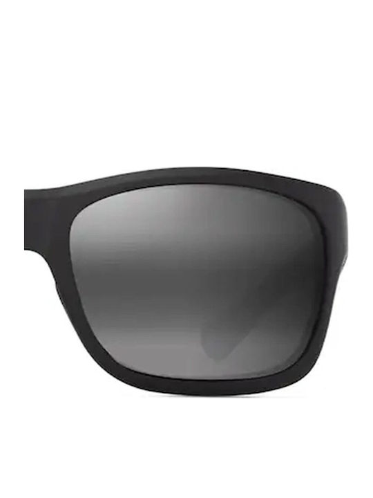 Maui Jim Unisex Sunglasses with Black Frame and Black Polarized Lens