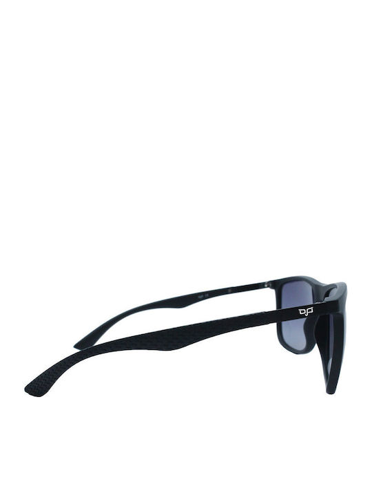 OJO Sunglasses Men's Sunglasses with Black Horn-Rimmed Frame and Gradient Polarized Lenses