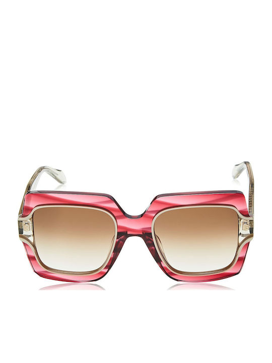 Just Cavalli Women's Sunglasses with Pink Plastic Frame and Brown Gradient Lens