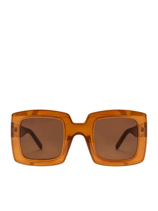 Chpo Bengan Unisex Sonnenbrille mit Kunststoff Gestell Mustard