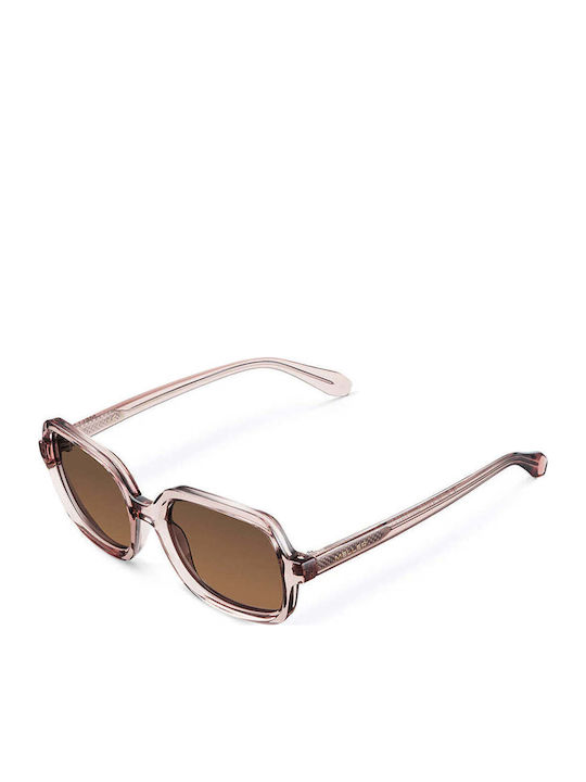 Meller Unisex Ochelari de soare cu Cadru Transparent și Lentilă Polarizată Roz NEO-SALTKAKAO