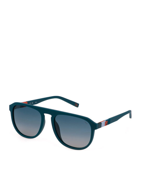FILA Unisex Sunglasses with Blue Frame and Blue Lens
