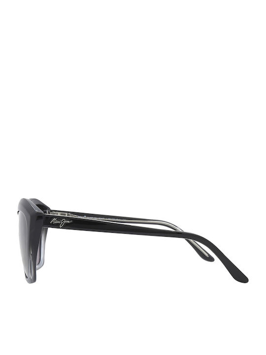 Maui Jim Lotus Feminini Ochelari de soare cu Gri Cadru și Negru Degrade Lentilă
