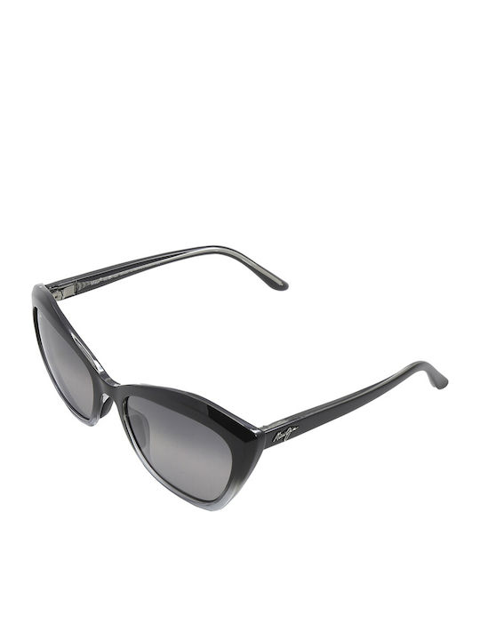 Maui Jim Lotus Feminini Ochelari de soare cu Gri Cadru și Negru Degrade Lentilă