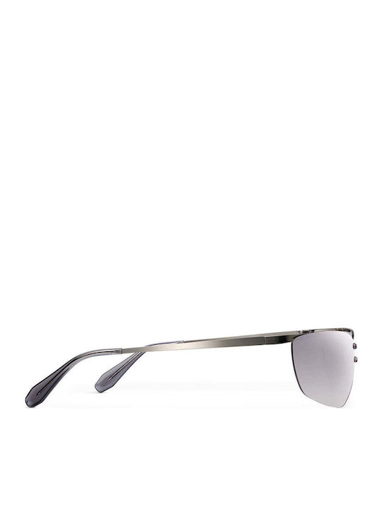 Meller All Ochelari de Soare Unisex Cu Ramă Metalică Argintie Și Lentile Degrade Argintii SAM-ALLNSILL