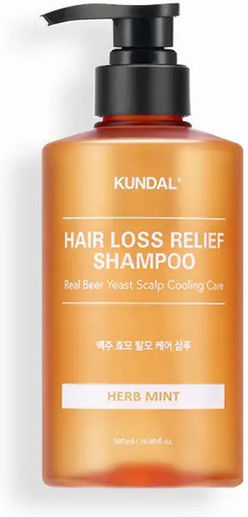 Kundal Beer Yeast Hair Loss Relief Stimulating Refreshing Sampon Miros de Ierburi și Mentă 500 Ml
