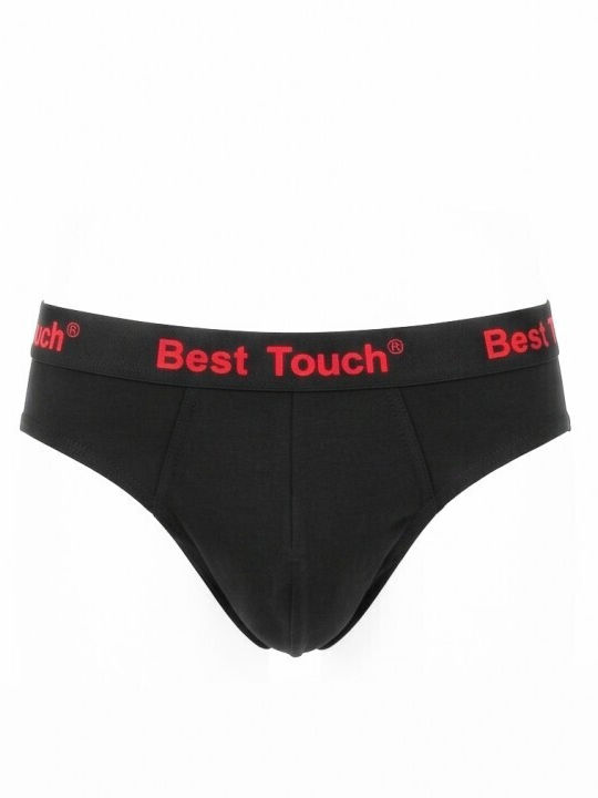 Herren Slips Schwarz 3er Pack
