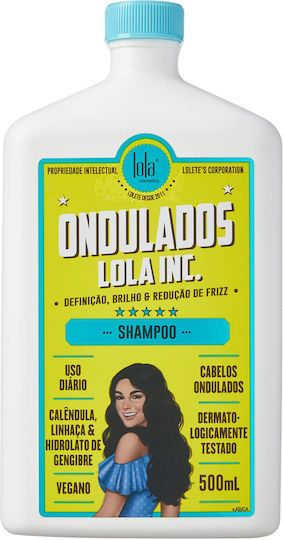 Lola Cosmetics Ondulados Shampoos Glanz für Lockige Haare 500ml