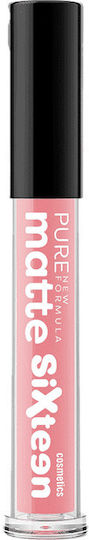 Sixteen Cosmetics Pure Matte Υγρό Κραγιόν Matte