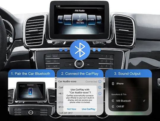 Digital Iq Bz 503f Cpaa Wireless Carplay Android Auto Box Mercedes Mod 2014-2018 Ntg 5.0/5.1 2 Cameras
