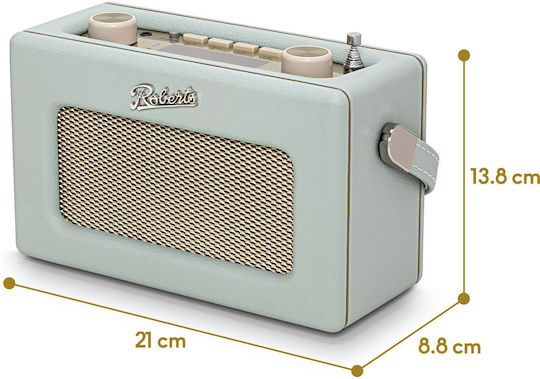 Roberts Revival Uno Solar Portable Radio Solar DAB+ with Bluetooth Duck Egg Blue