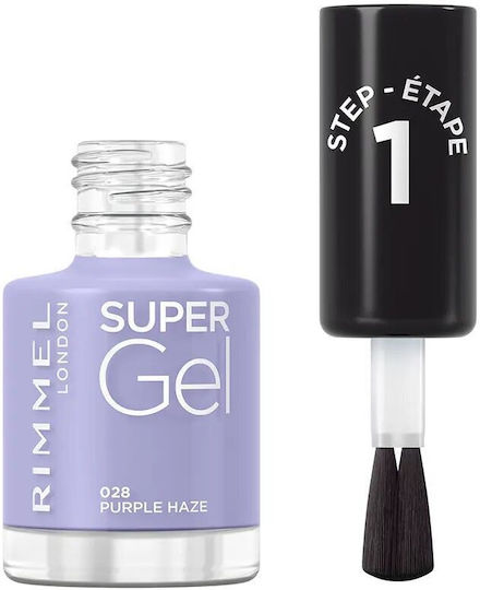 Rimmel Super Gel Lac de Unghii de Lungă Durată 028 Purple Haze 12ml