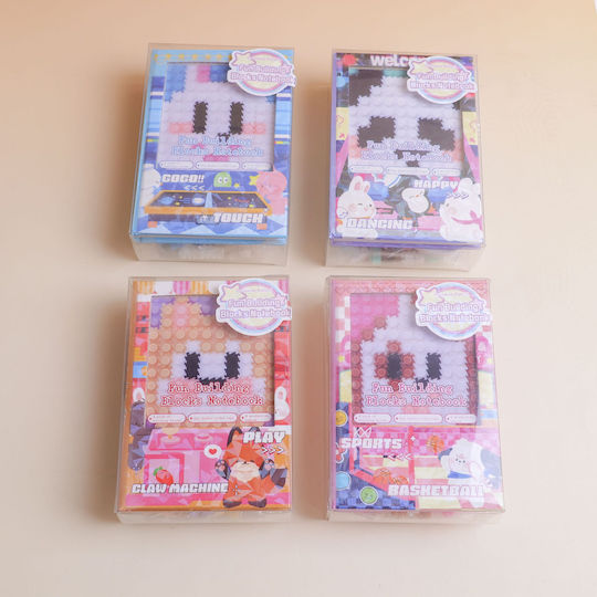 Soft Adorable Panda Series Notebook Building Block White Pages