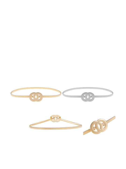 Elastische Damen Gürtel Kette Silber