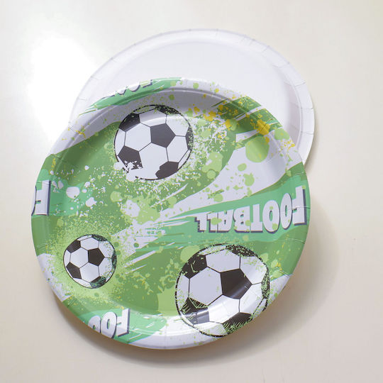 Football Reihe Pappteller 7 Zoll 10 Stück