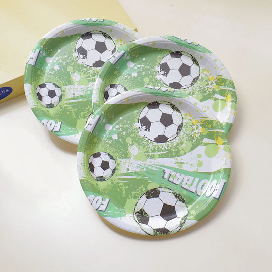 Football Series Paper Plates 9 Inches 10 Pieces