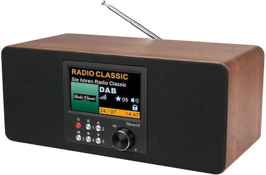 Albrecht DR 864 Radio de birou Electrică / Baterie DAB cu Bluetooth Maro