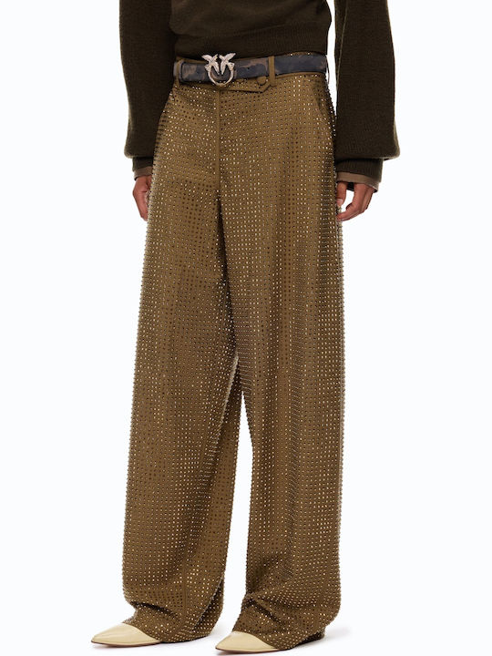 Women's Fabric Trousers Olive