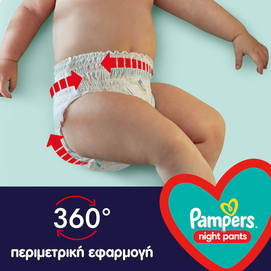 Pampers Πάνες Βρακάκι Night Pants No. 6 για 15+kg 19τμχ
