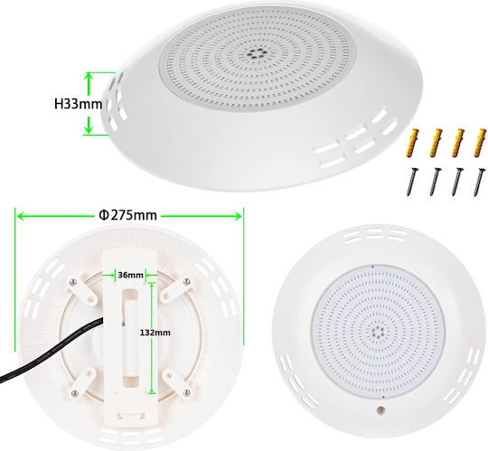 Lylmle LED Pool-Scheinwerfer 35w Mehrfarbig Fernbedienung Winkel 140° Wasserdicht Set 2 Stück