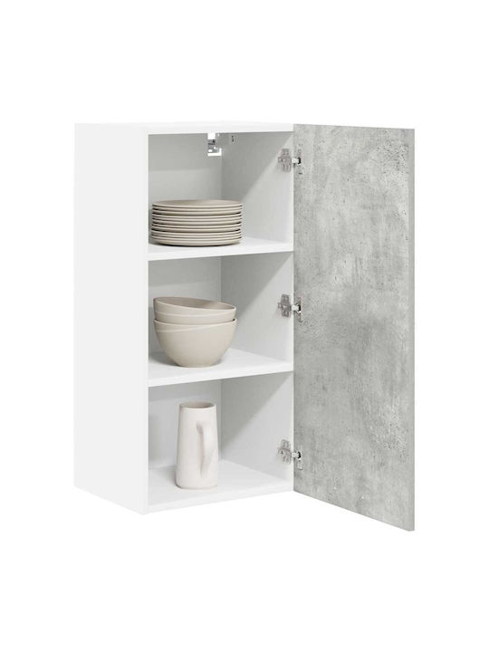 Wall Kitchen Cabinet with Grey Countertop 40x31cm