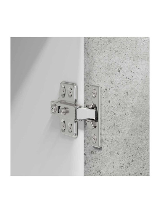 Wall Kitchen Cabinet with Grey Countertop 40x31cm
