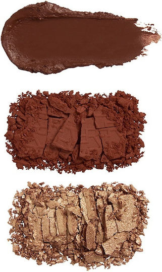 Revolution Beauty Palette with Eye Shadows in Pressed Powder Form Teddy Nude