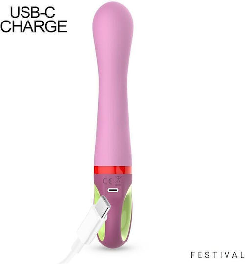 Festival Festival Vibrator mit Fernbedienung 19,7cm Rosa
