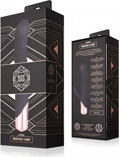 Rosy Gold Vibrator Rabbit Black