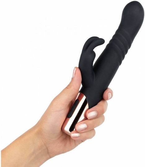 Rosy Gold Vibrator Rabbit Black