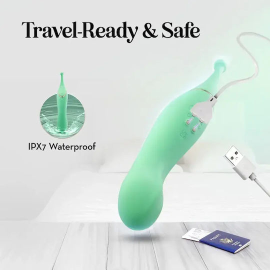 Blush Vibrator Massage with Remote Control Green