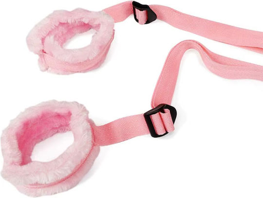 Clifcu Erotic Bondage Accessory Adjustable Leg Straps Neck Pillow Pink