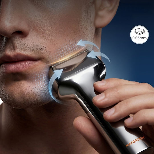 MaxGroom Vintage Elektrische Rasierer Gesicht Wiederaufladbar