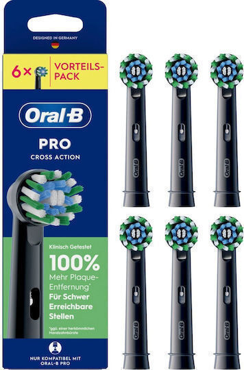 Oral-B Pro Crossaction Electric Toothbrush Replacement Heads for 6pcs