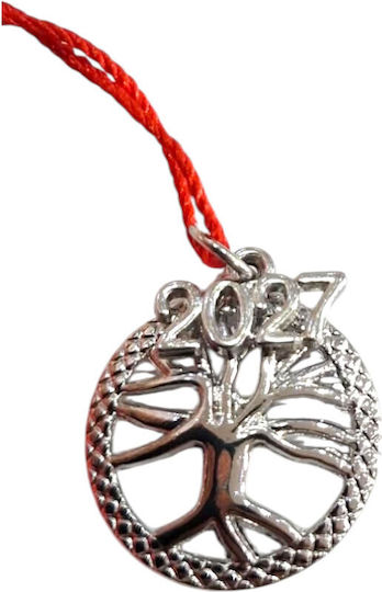 Handgefertigter Neujahrs Glücksbringer 2027 Funda Kleines Silber Baum des Lebens 2x2cm 2027-gf3026 Handgefertigter Neujahrs Glücksbringer 2027 Funda Kleines Silber Baum des Lebens 2x2cm 2027-gf3026