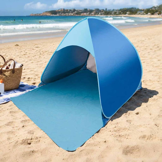 ikonka Pop Up Strandzelt Blau