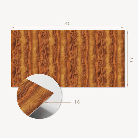 Set de Plăci de Vinil Decor Efect Lemn Bucătărie Sau Baie 10x40x20 Bucăți